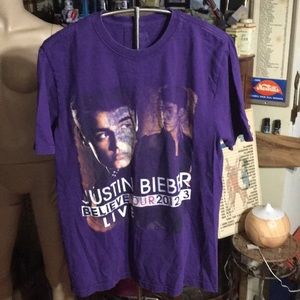 Justin Bieber believe tour 2012/2013 tee shirt